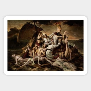 the raft of Medusa Sticker